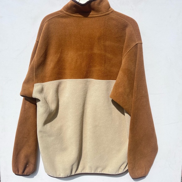 Patagonia Synchilla men’s quarter zip fleece jacket size large L brown tan - Picture 3 of 6